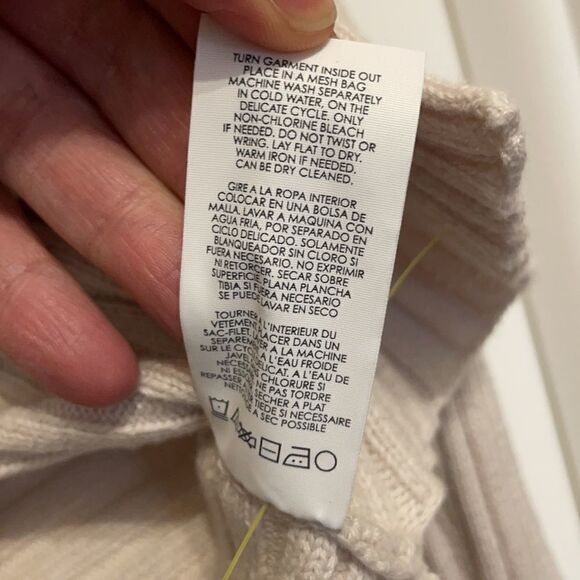 CAbi D-Ring Ribbed Cream Pullover Sweater - Picture 6 of 9